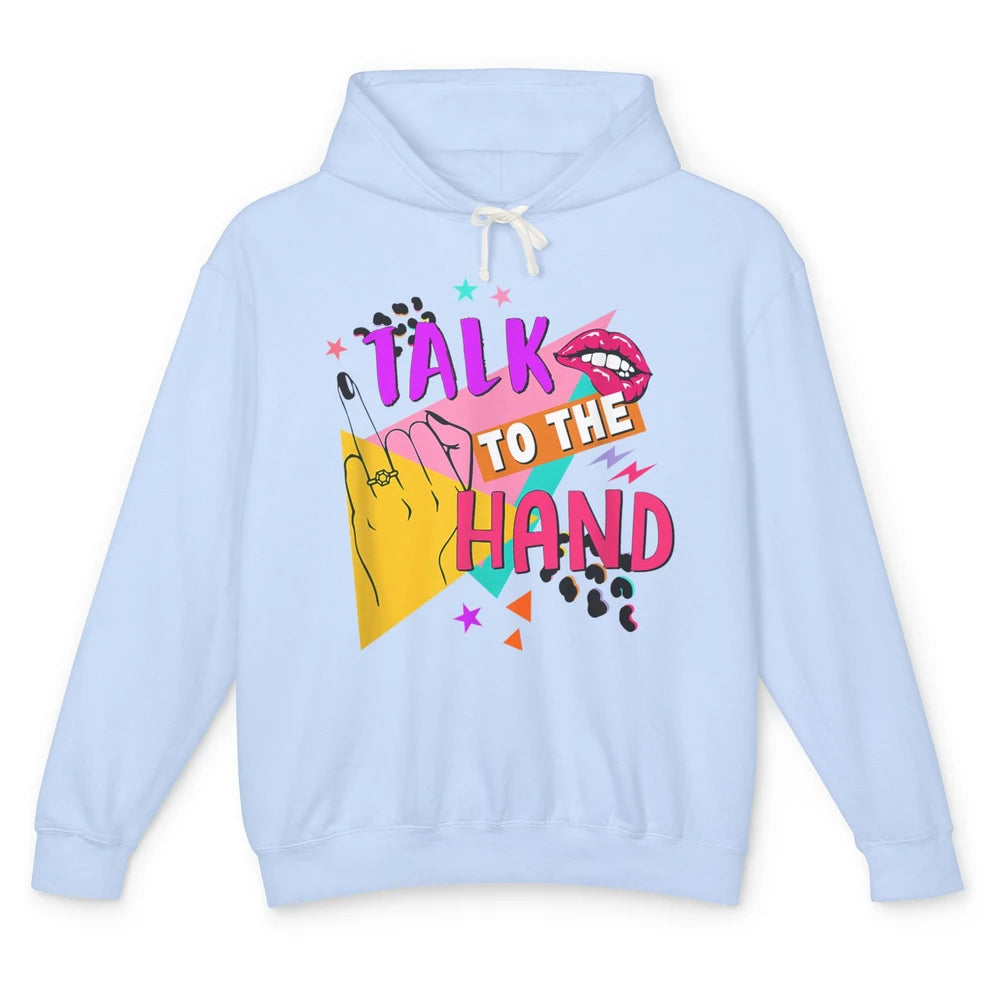 Talk To Hand Bride Retro 90s Bachelorette Bridal Engagement Unisex Lightweight Hoodie