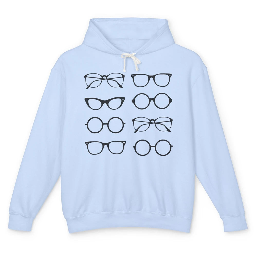 Funny Optometry Multi Eyeglasses Optometrist Life Optician Unisex Lightweight Hoodie