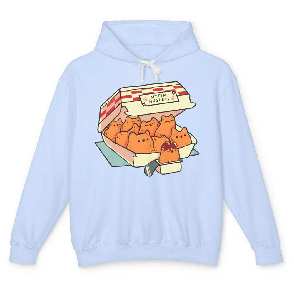 Kitten Nuggets Fast Food Cat Funny Cat Lovers Gift Nuggets Unisex Lightweight Hoodie