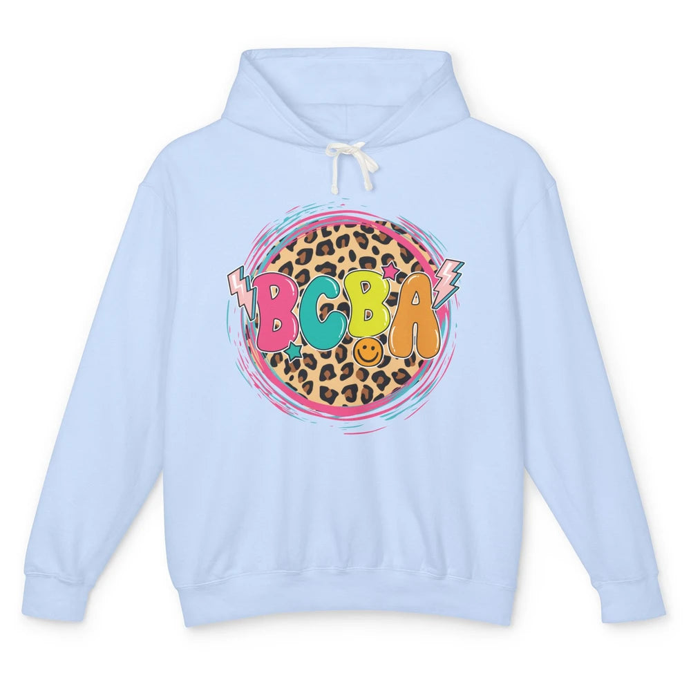 Board Certified Behavior Analyst BCBA Leopard ABA Therapist Unisex Lightweight Hoodie