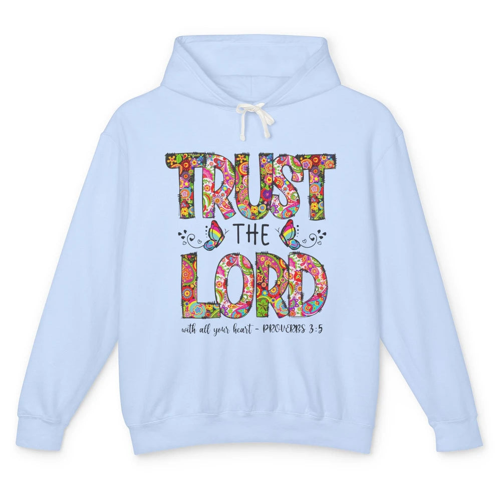 Prayer Bible Verse Religious Trust The Lord Jesus Christian Unisex Lightweight Hoodie