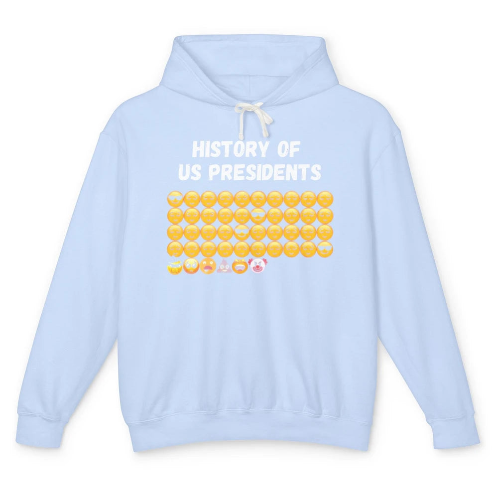 History Of Us Presidents Pro Trump Anti Biden Trump 2024 Unisex Lightweight Hoodie