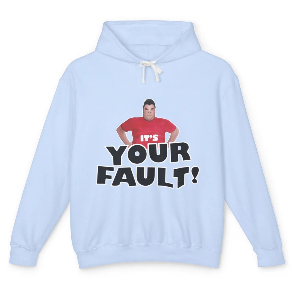 Funny Nikocado Avocado Your Fault Fat Humor Food Meme Pun Unisex Lightweight Hoodie