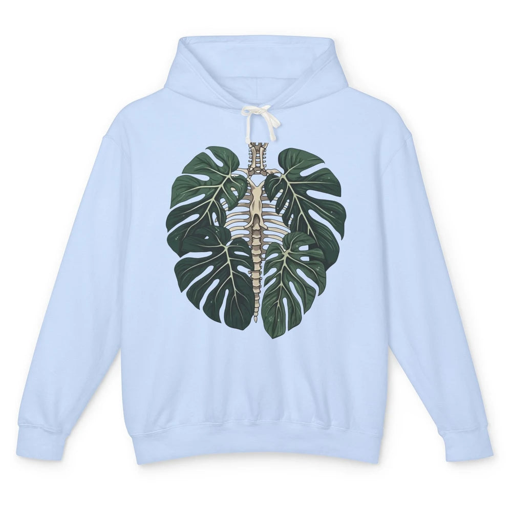 Skeleton Plant Body Nature Botanical Gardening Plant Lovers Unisex Lightweight Hoodie