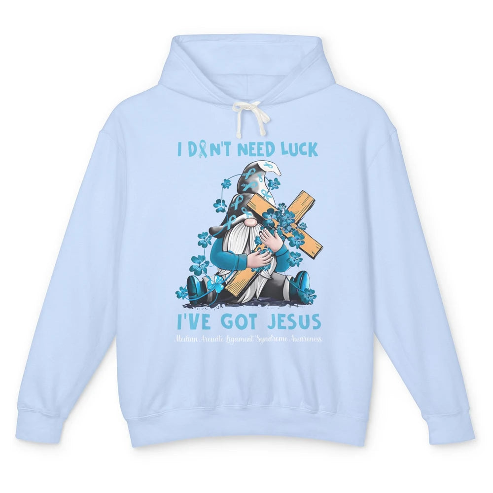 Median Arcuate Ligament Syndrome Gnome I've Got Jesus Faith Unisex Lightweight Hoodie