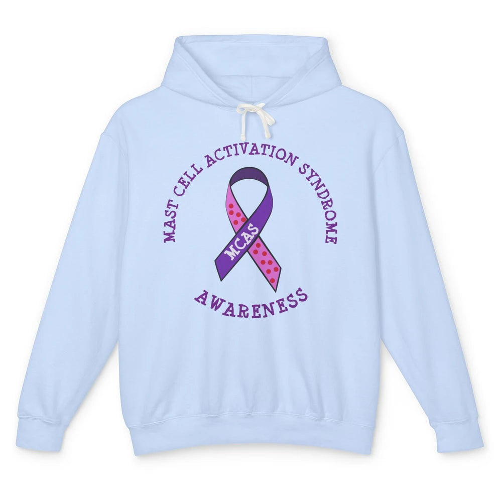 MCAS Mast Cell Activation Syndrome Awareness MCAS Ribbon Unisex Lightweight Hoodie