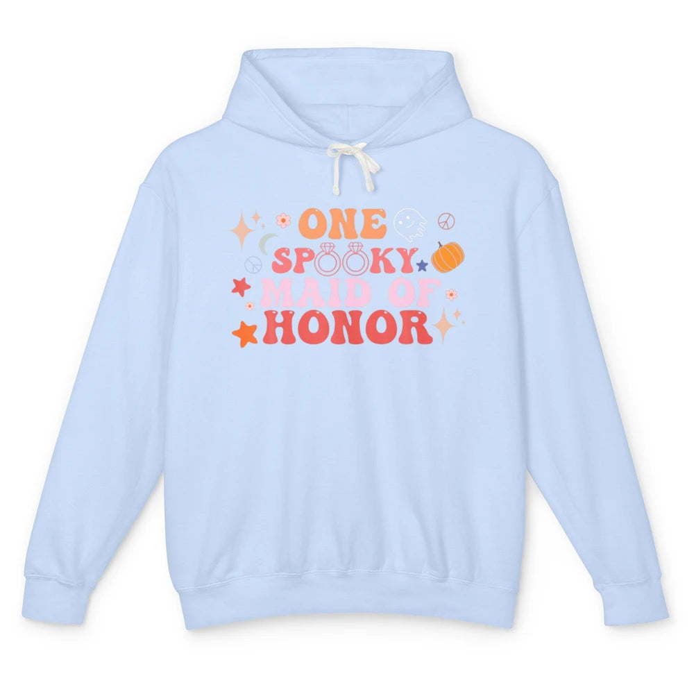 Spooky Maid Of Honor Halloween Bachelorette Party Engagement Unisex Lightweight Hoodie