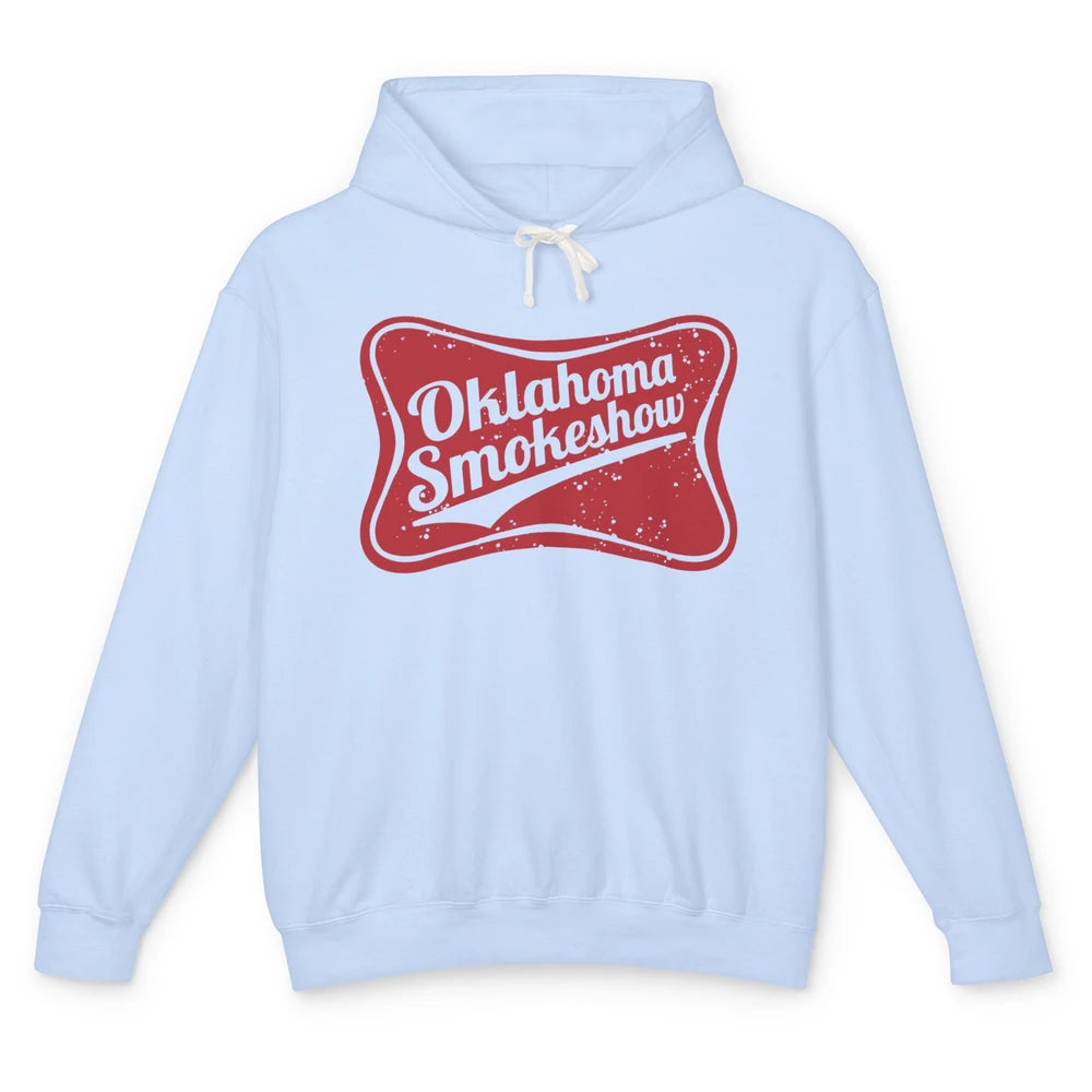 Retro Cowgirl Oklahoma Smokeshow Small Town Western Country Unisex Lightweight Hoodie