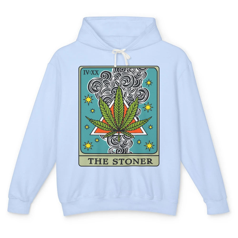 Vintage Weed The Stoner Tarot Card Weed Cannabis Marijuana Unisex Lightweight Hoodie