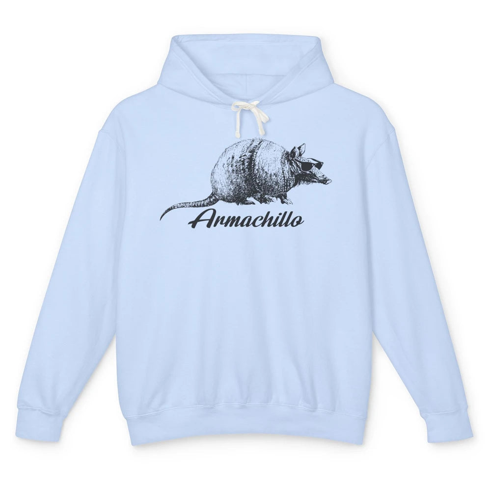 Funny Desert Armadillo Chill Armachillo Texas Western Animal Unisex Lightweight Hoodie