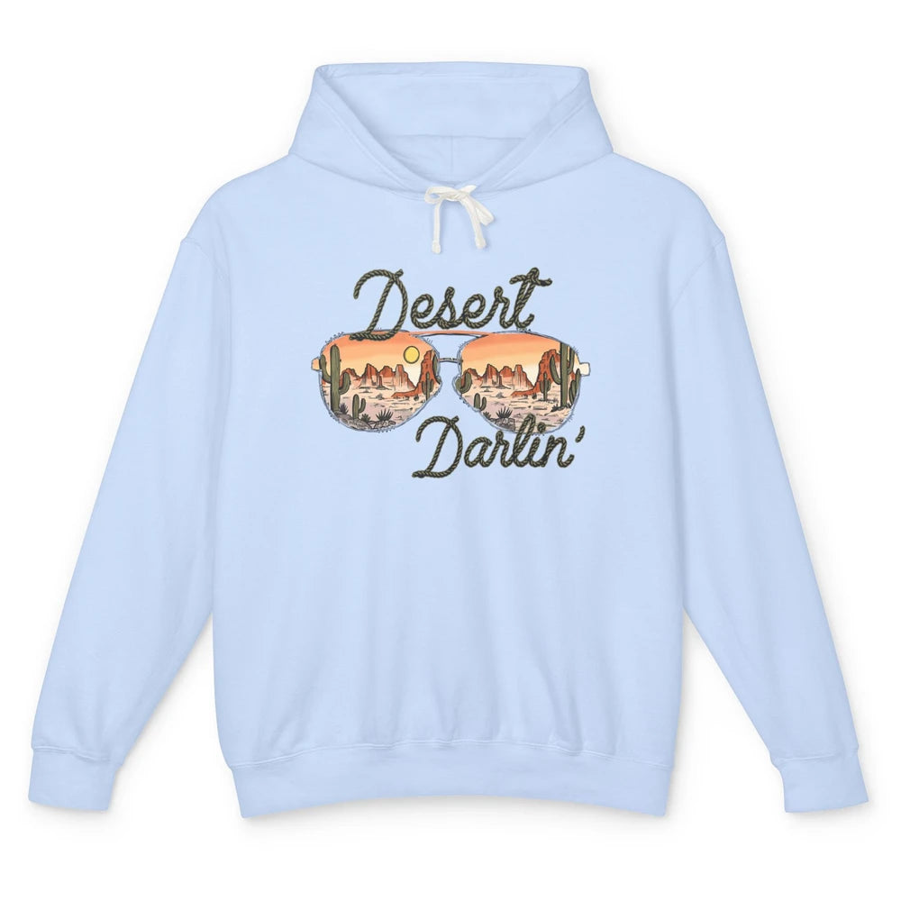 Desert Girl Sunglasses Desert Darlin' Cactus Western Cowgirl Unisex Lightweight Hoodie