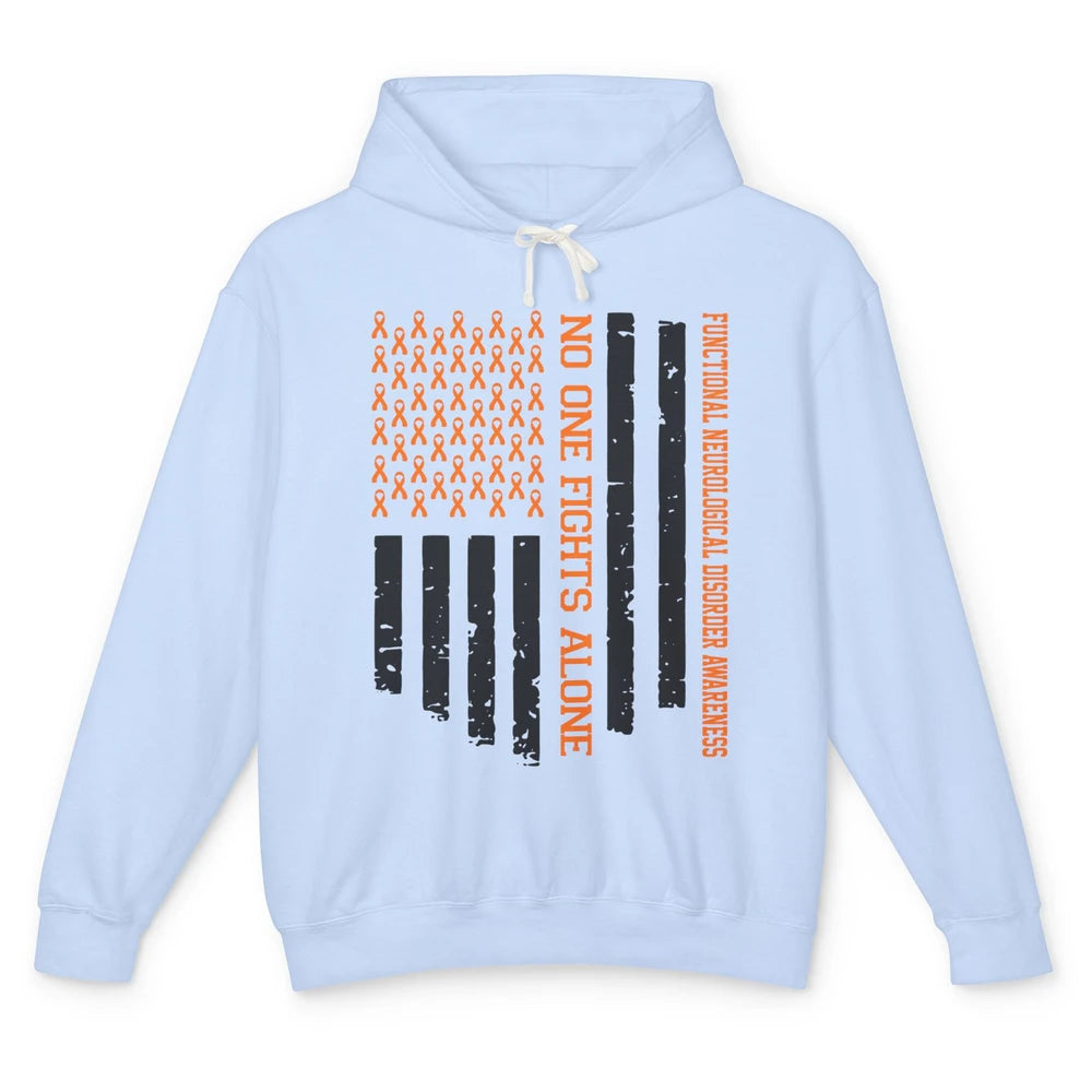 Functional Neurological Disorder Ribbon No One Fight Alone Unisex Lightweight Hoodie