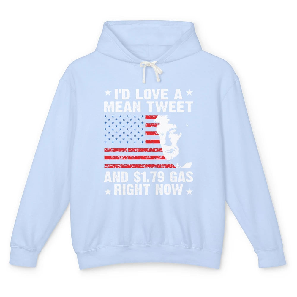 Funny Love Mean Tweets And Cheap Gas Vote Trump Pro Choice Unisex Lightweight Hoodie