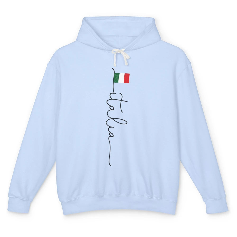 Italy Flag Italy Souvenir Gift Italian Rome Italy Lovers Unisex Lightweight Hoodie