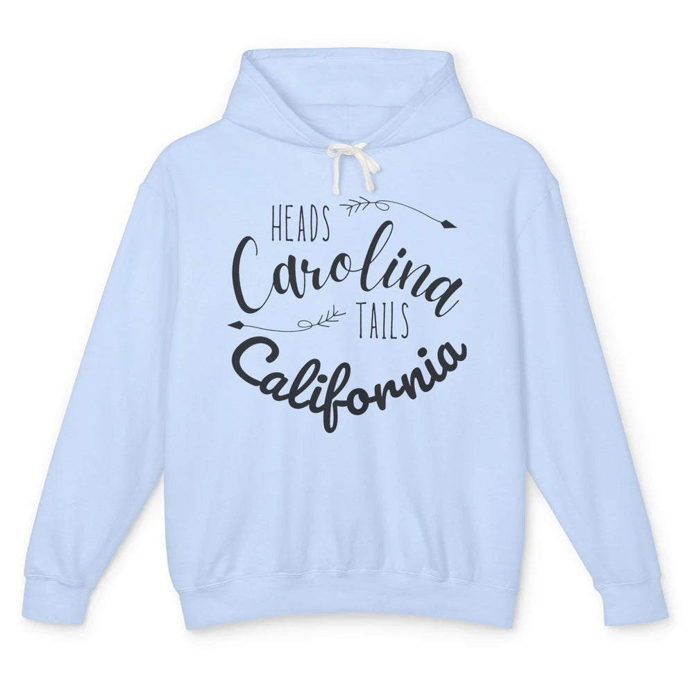 Heads Carolina Tail California Western Summer Beach Paradise Unisex Lightweight Hoodie