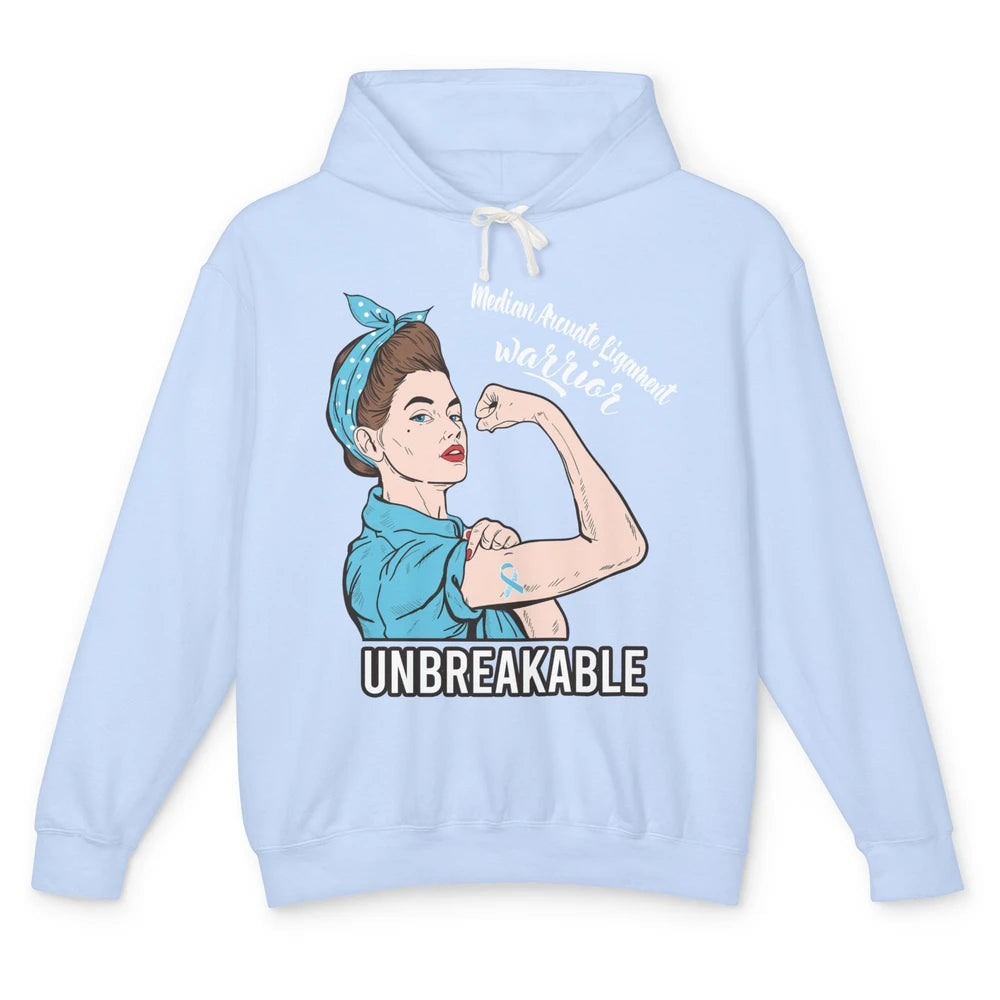 Median Arcuate Ligament Syndrome Strong Woman Unbreakable Unisex Lightweight Hoodie