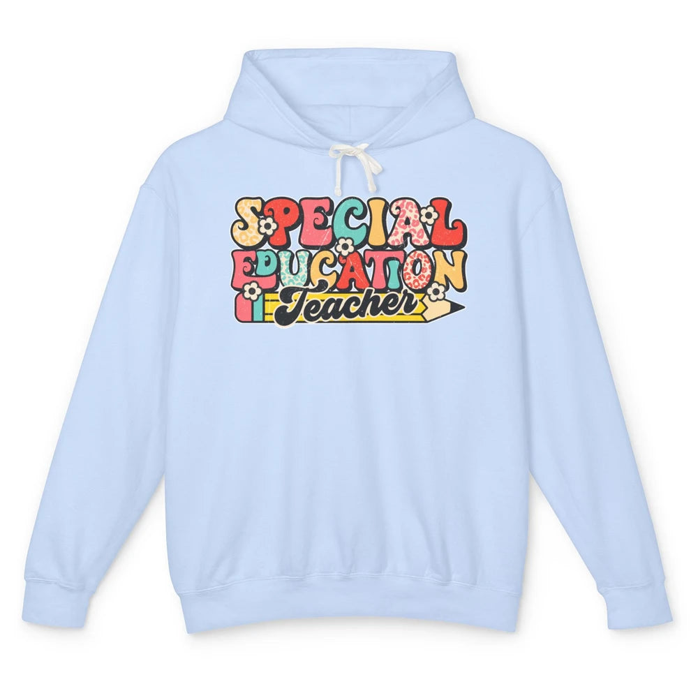 Sped Teacher Special Education Teacher Speech Therapy Retro Unisex Lightweight Hoodie