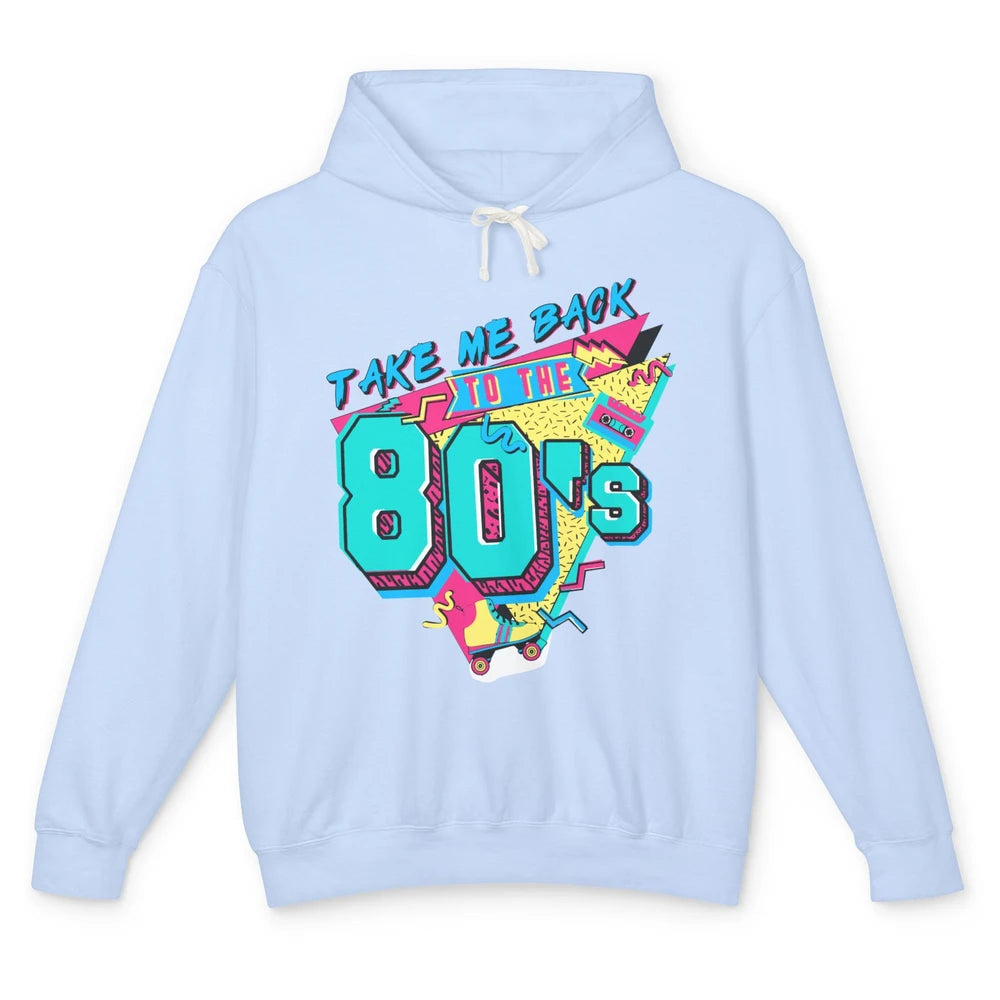 Take Me Back To The 80s Retro 1980s Cassette Made In The 80s Unisex Lightweight Hoodie