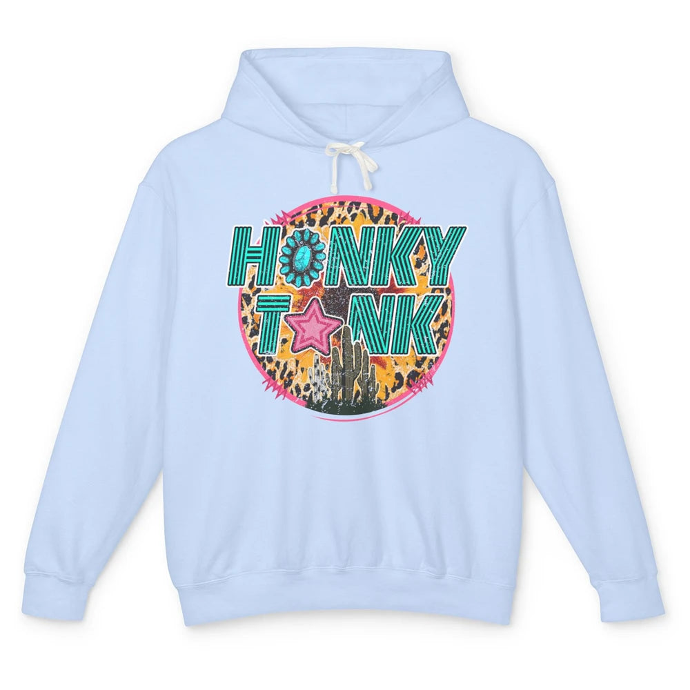 Honky Tonk Highway Desert Cactus Western Country Cowboy Gift Unisex Lightweight Hoodie