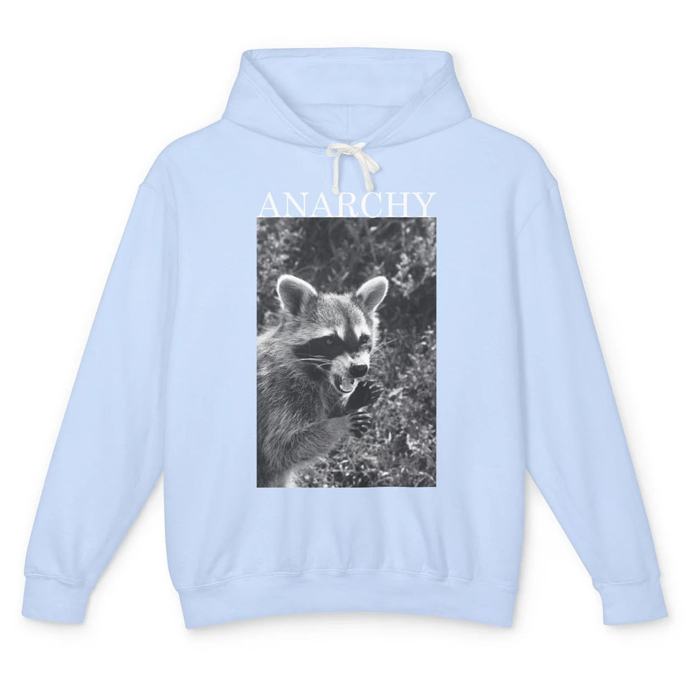 Funny Racoon Anarchy Trashed Racoon Panda Lovers Gift Unisex Lightweight Hoodie