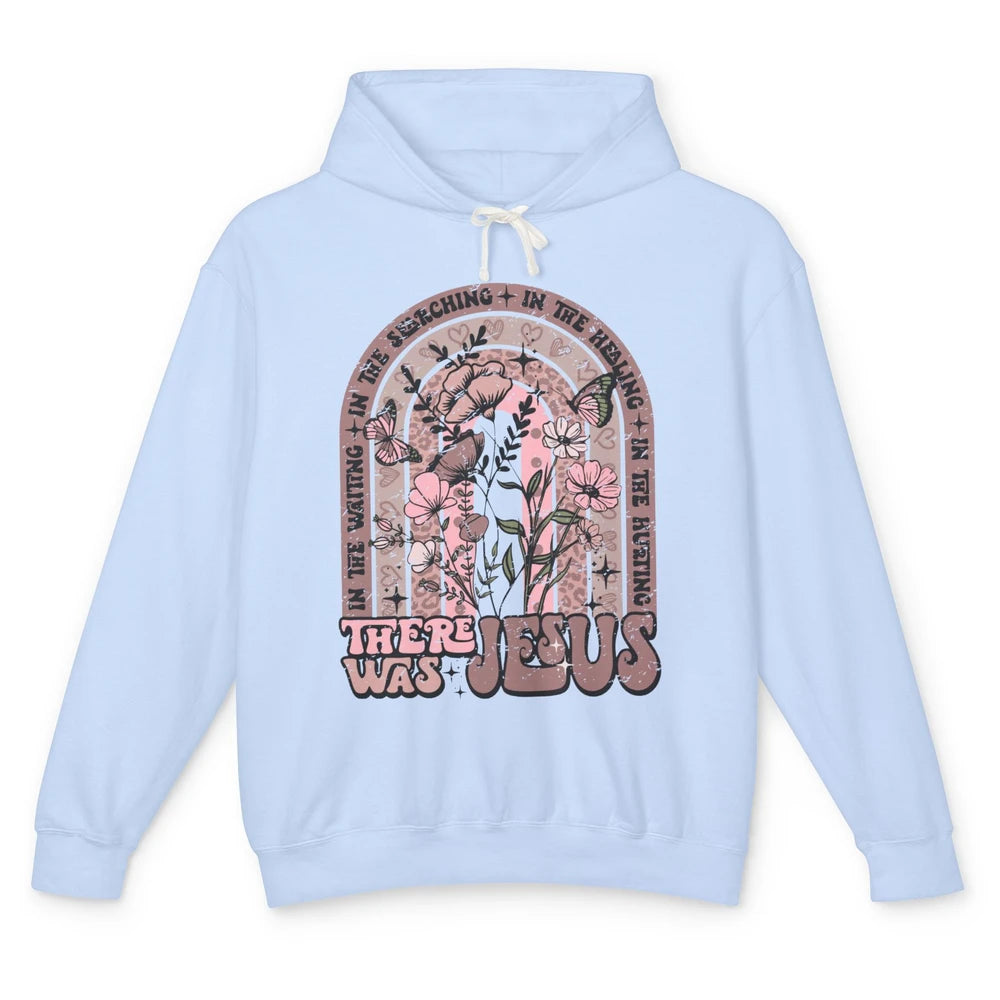 In The Waiting Searching There Was Jesus Christian Rainbow Unisex Lightweight Hoodie