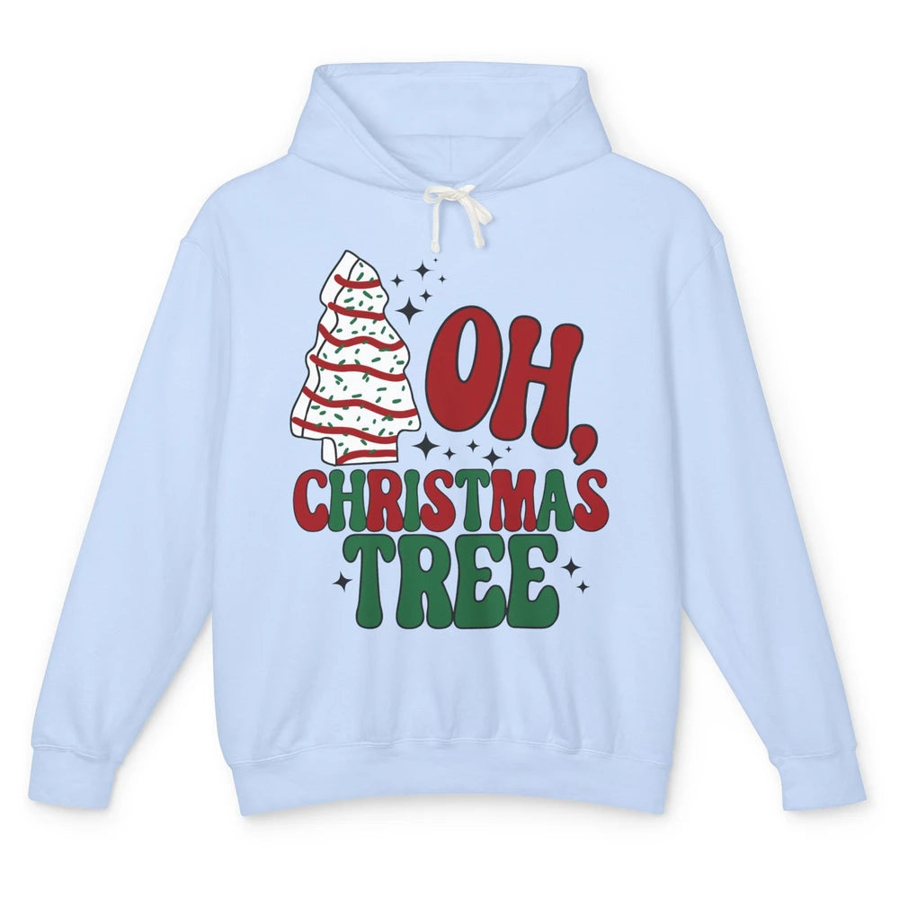 Oh Christmas Tree Cakes Tis The Season Christmas Cake Lovers Unisex Lightweight Hoodie