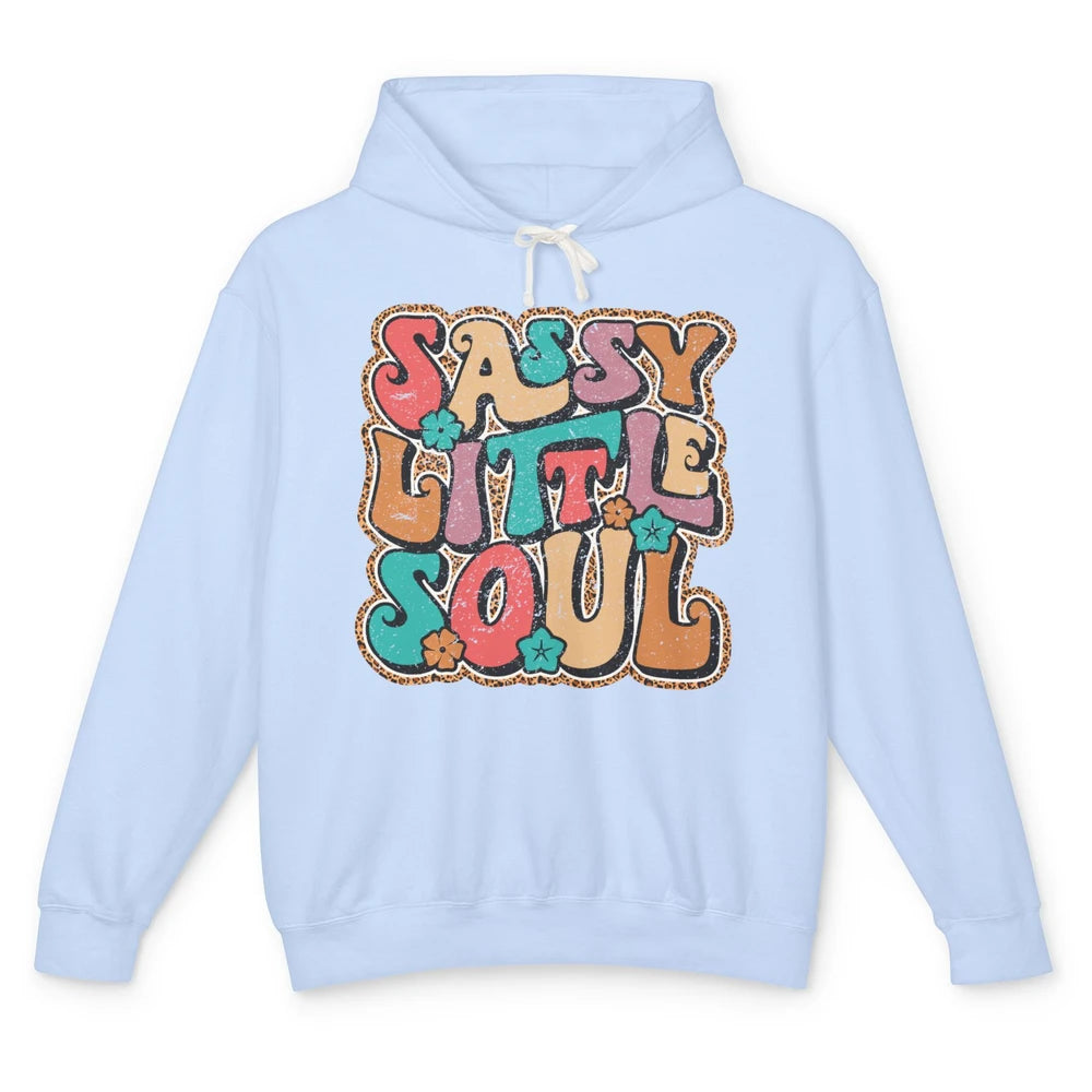 Retro Boho Groovy Sassy Little Soul Western Hippie Cowgirl Unisex Lightweight Hoodie