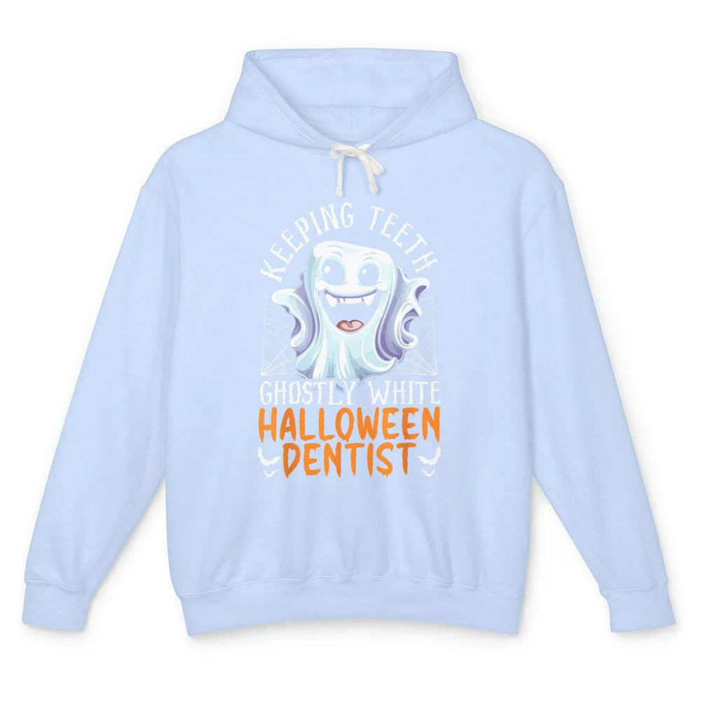 Dental Boo Crew Halloween Spooky Season Ghost Dentist Tooth Unisex Lightweight Hoodie