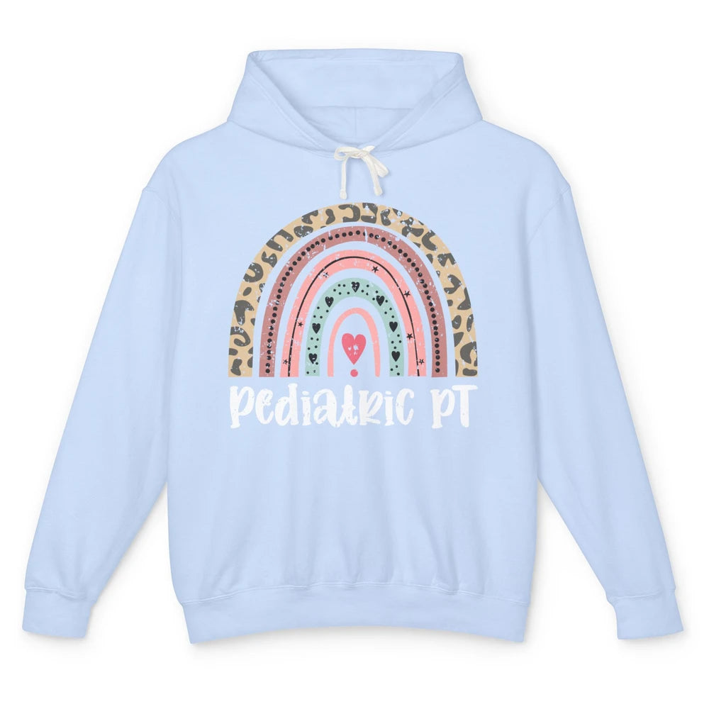 Retro Pediatric Physical Therapy Rainbow Physical Therapist Unisex Lightweight Hoodie