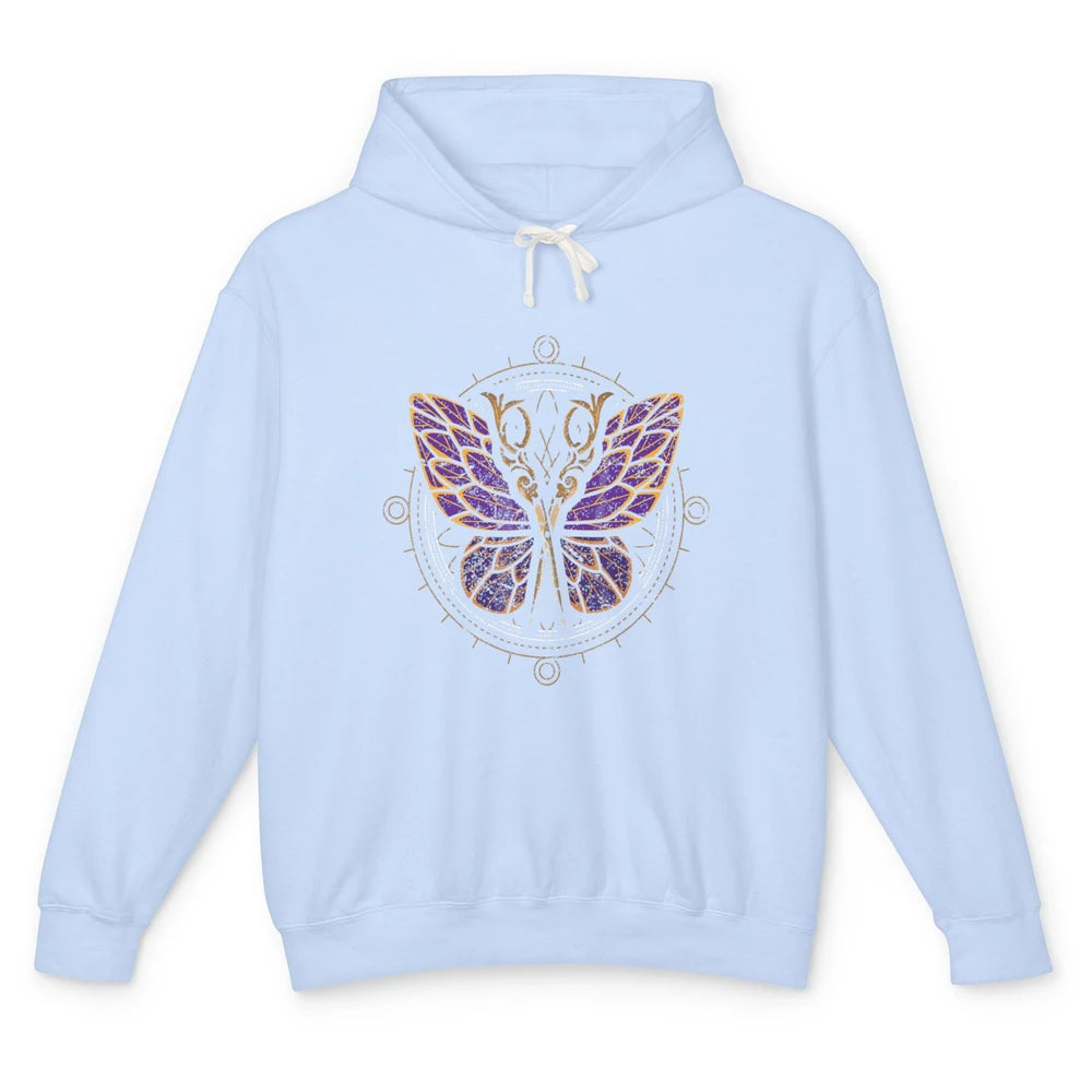 Woman Hair Butterfly Barber Hairstylist Hairdresser Retro Unisex Lightweight Hoodie