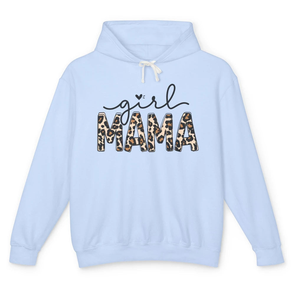 Girl Mama Leopard Mom Of Girls Western Mama Mother Gift Unisex Lightweight Hoodie