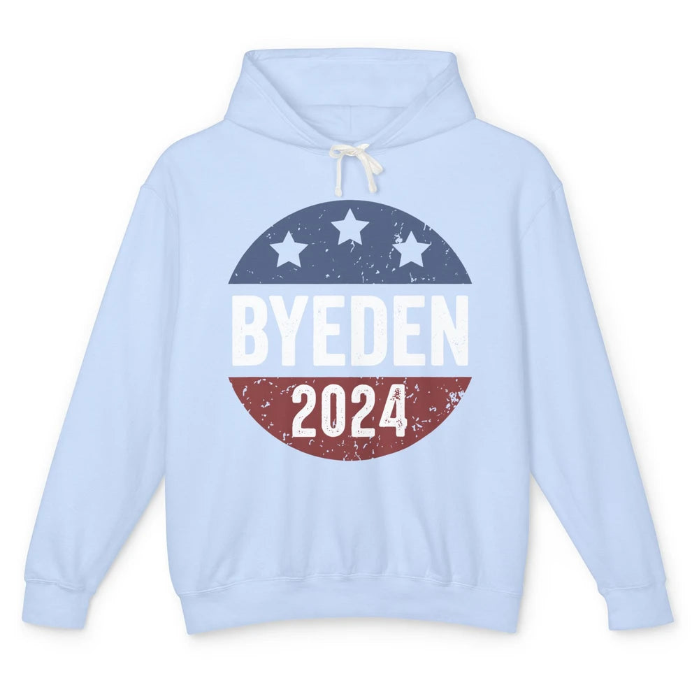 Bye Den 2024 Byeden Button Funny Anti Joe Biden Vote Trump Unisex Lightweight Hoodie