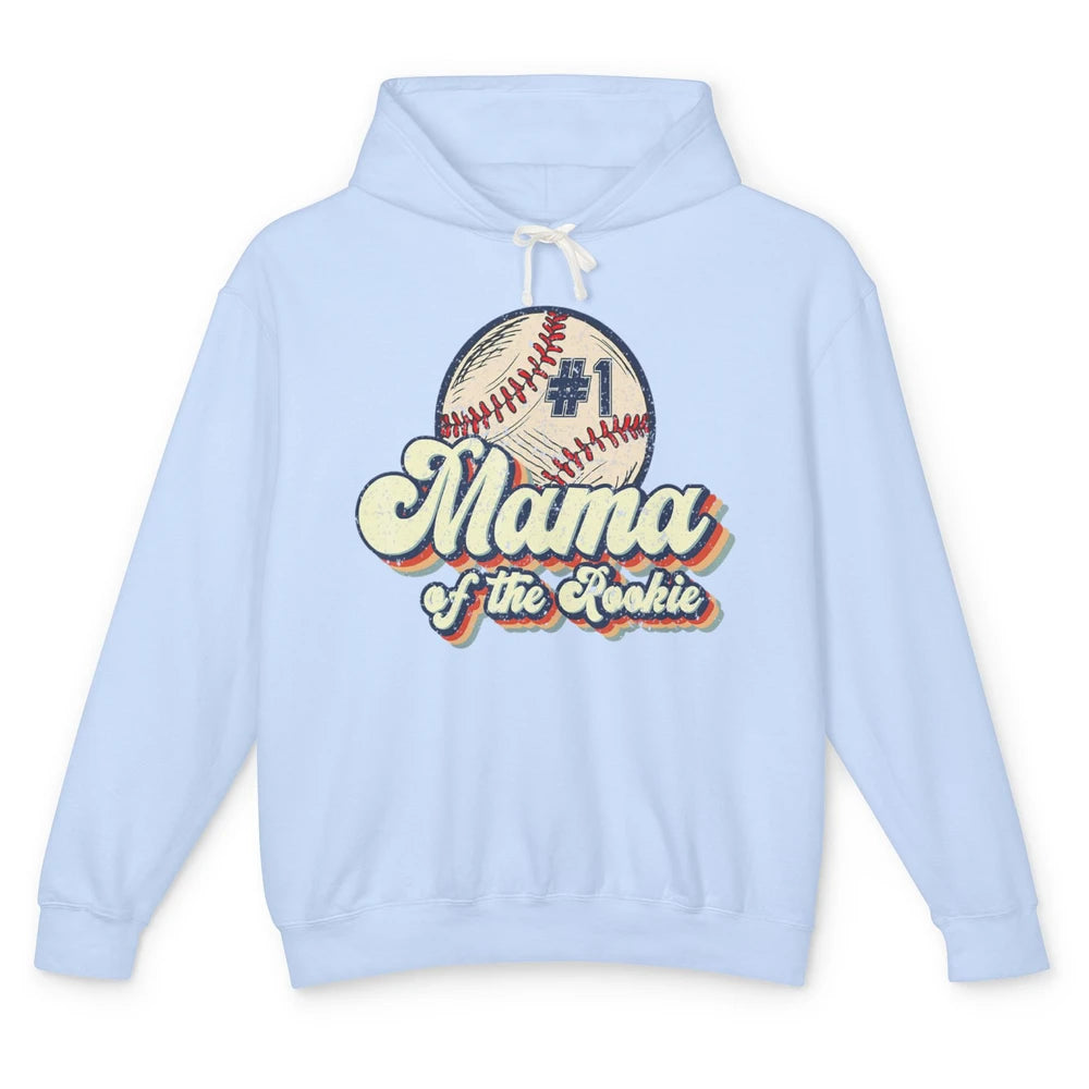 Mama Of Rookie Baseball Mom Softball Players Mother Mommy Unisex Lightweight Hoodie