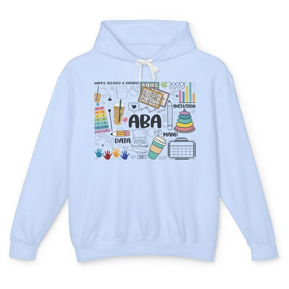 ABA Applied Behavior Analysis Sped Teacher RBT Therapist Unisex Lightweight Hoodie