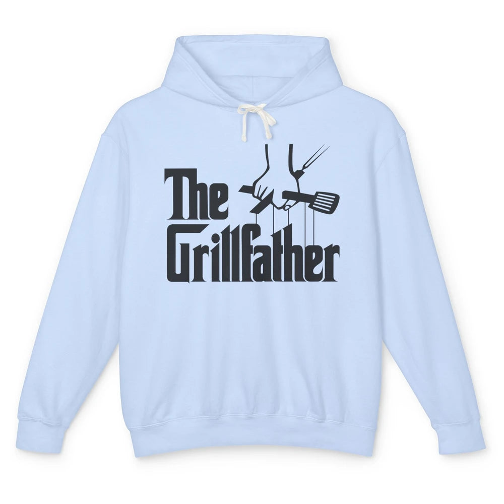 Funny BBQ The Grillfather Grilling Tools Grill And Smoker Unisex Lightweight Hoodie