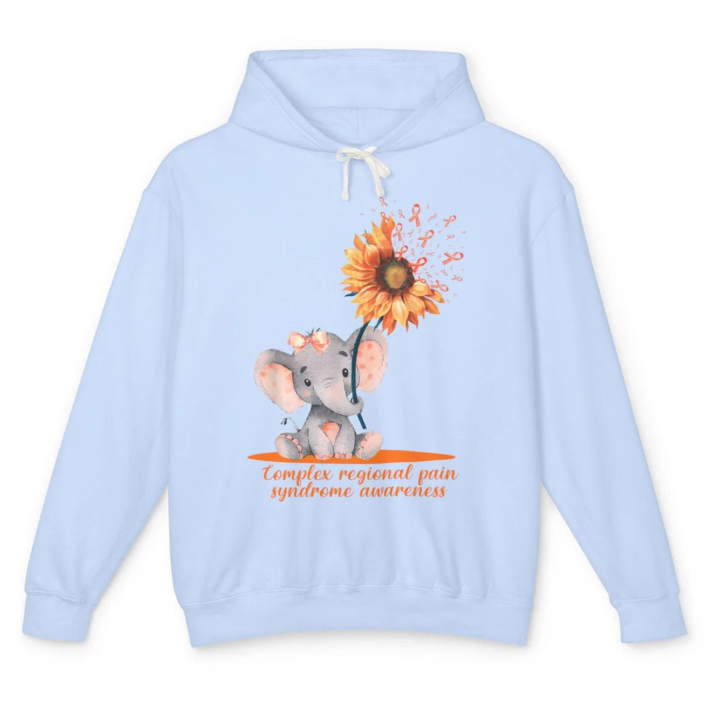 Complex Regional Pain Syndrome Sunflower Baby Elephant CRPS Unisex Lightweight Hoodie