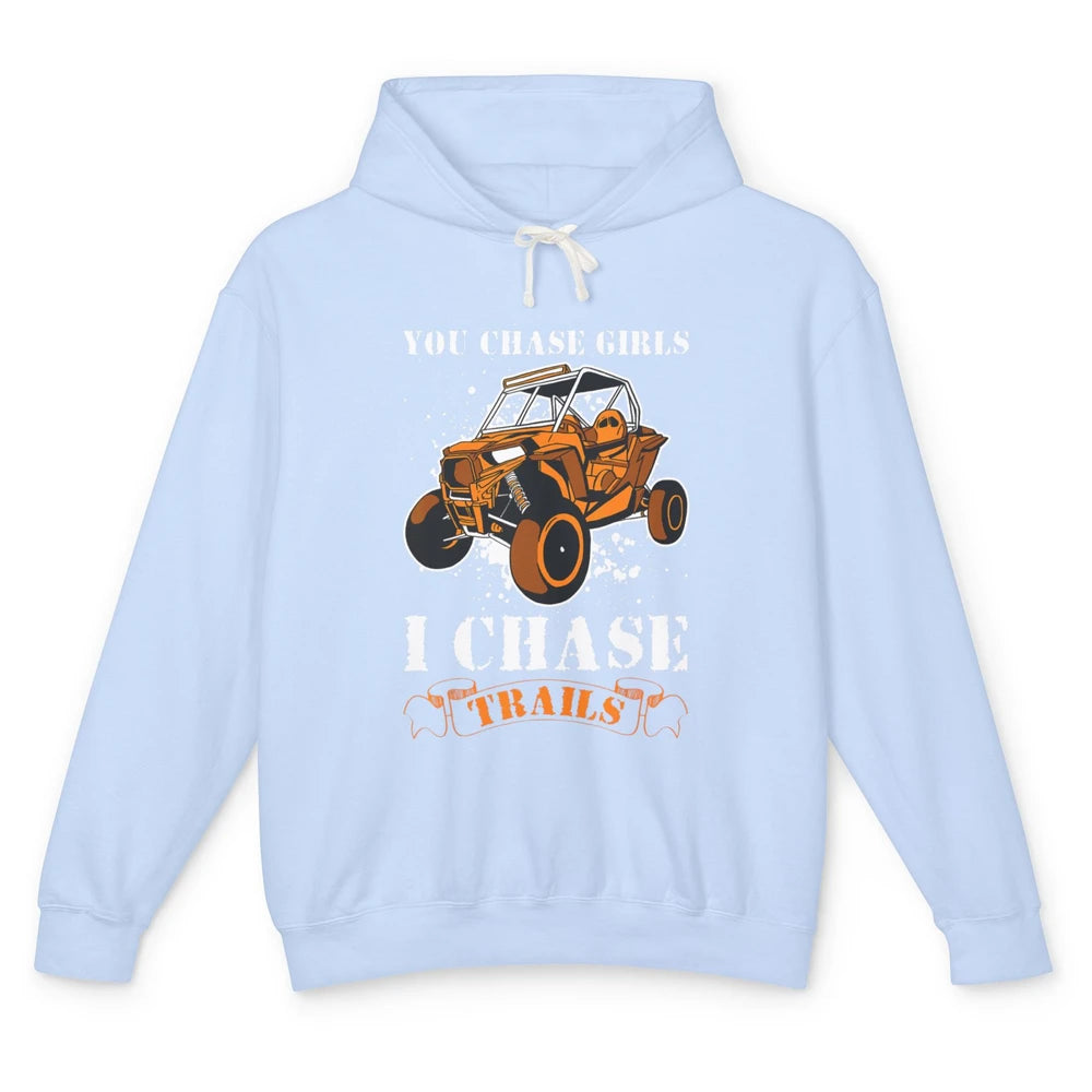 Retro Chase Trails Mud Rider Dirty UTV SXS Rider Offroad Unisex Lightweight Hoodie