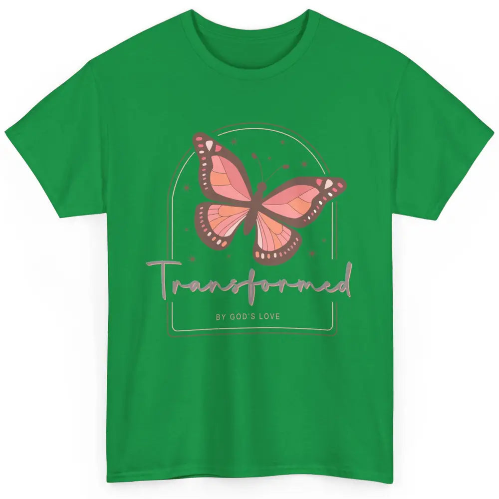 Transformed By God's Love Butterfly Faith Christian Jesus Classic Unisex T-Shirt