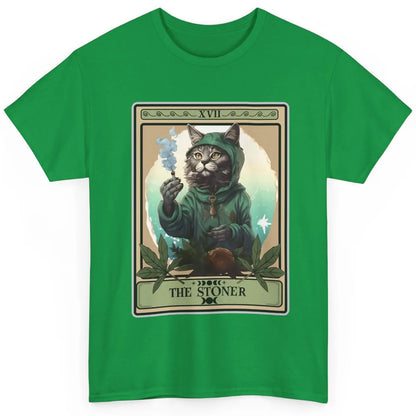 Vintage The Stoner Cat Tarot Card Weed Cannabis Marijuana Classic Unisex T-Shirt