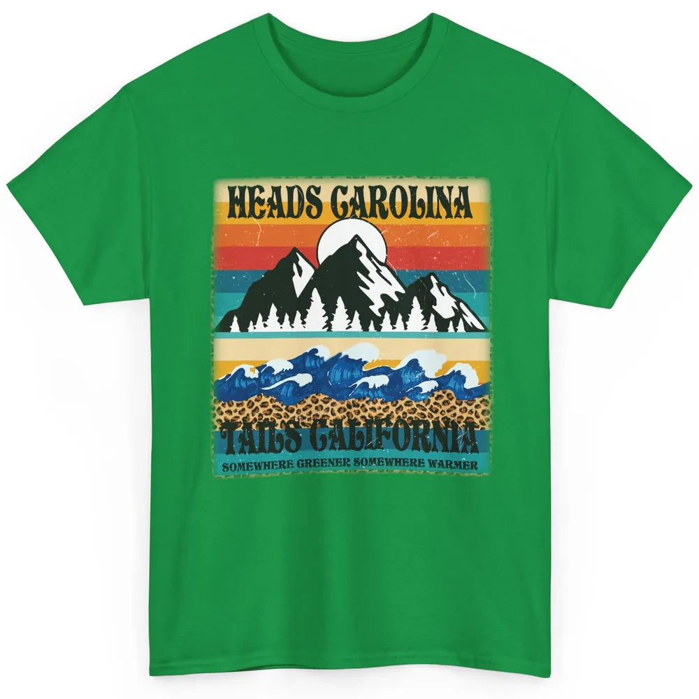 Vintage Heads Carolina Tail California Summer Beach Mountain Classic Unisex T-Shirt