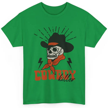 Cowboy Killer Skull Western Texas Skeleton Vintage Retro Classic Unisex T-Shirt