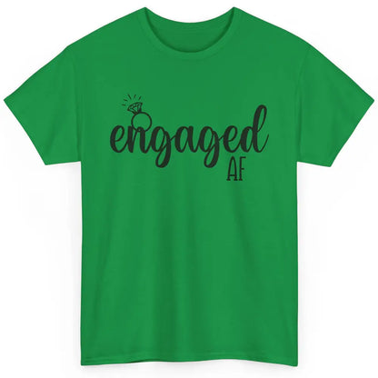 Engaged AF Bride To Be Wedding Ring Future Mrs. Bachelorette Classic Unisex T-Shirt