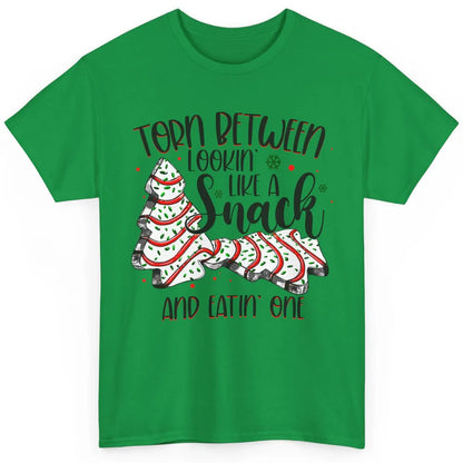 Christmas Tree Cake Torn Between Look Like a Snack Eat One Classic Unisex T-Shirt