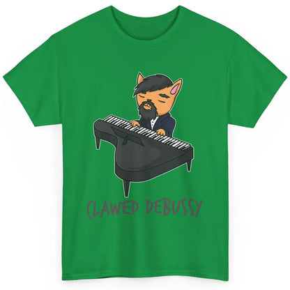 Clawed Debussy Orange Cat Piano Classical Music Composer Pun Classic Unisex T-Shirt