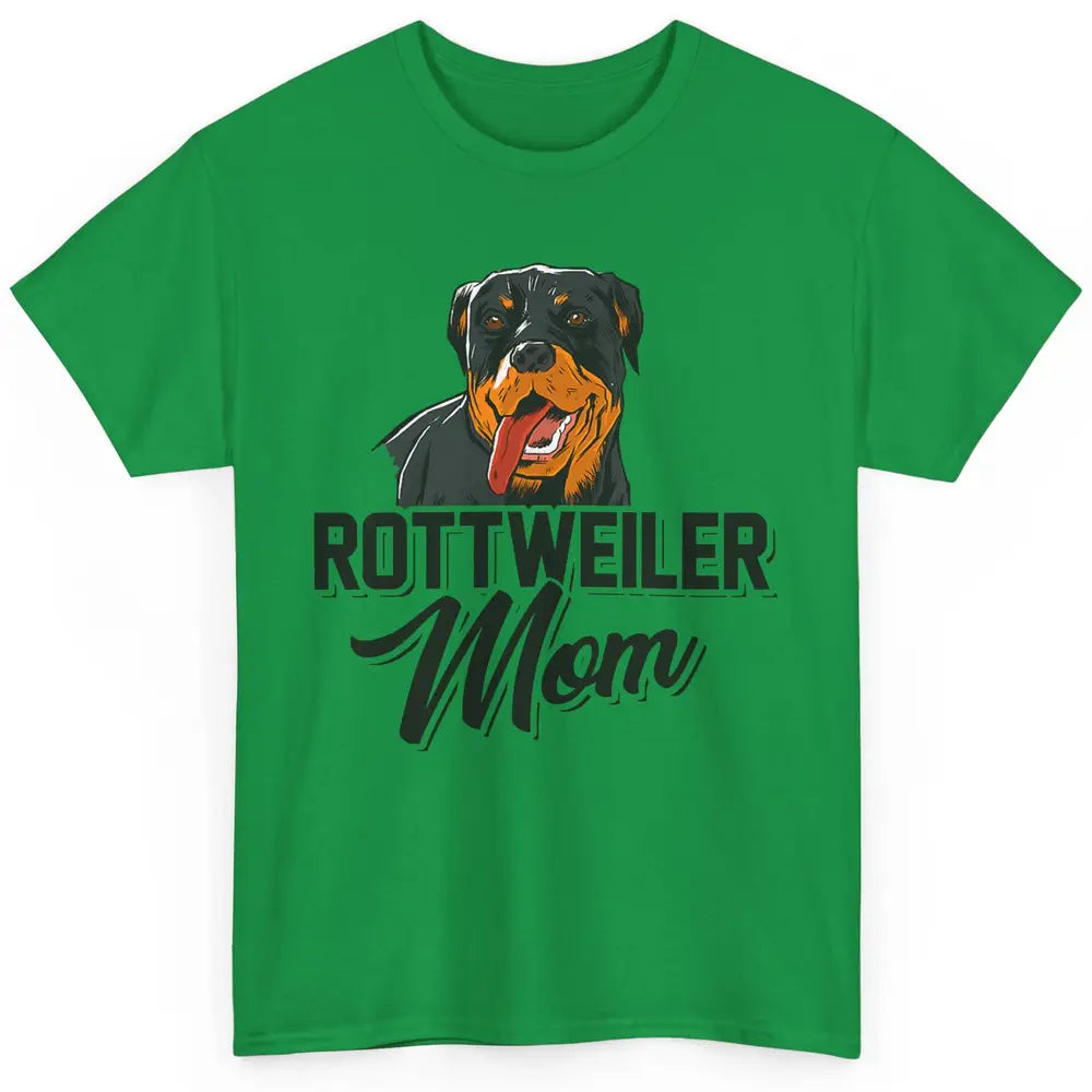 Cute Rottweiler Mom Dog Owner Rotti Fur Pet Mothers Day Mama Classic Unisex T-Shirt