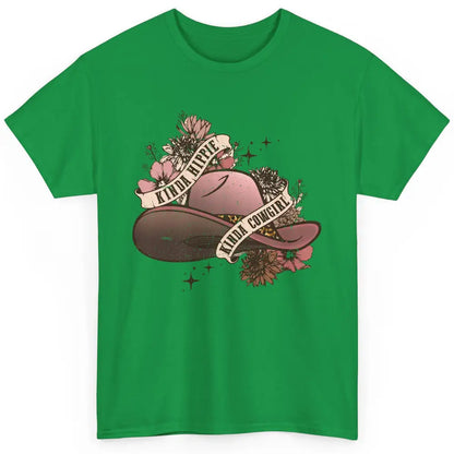 Floral Cowgirl Hat Kinda Hippie Kinda Cowgirl Western Girls Classic Unisex T-Shirt