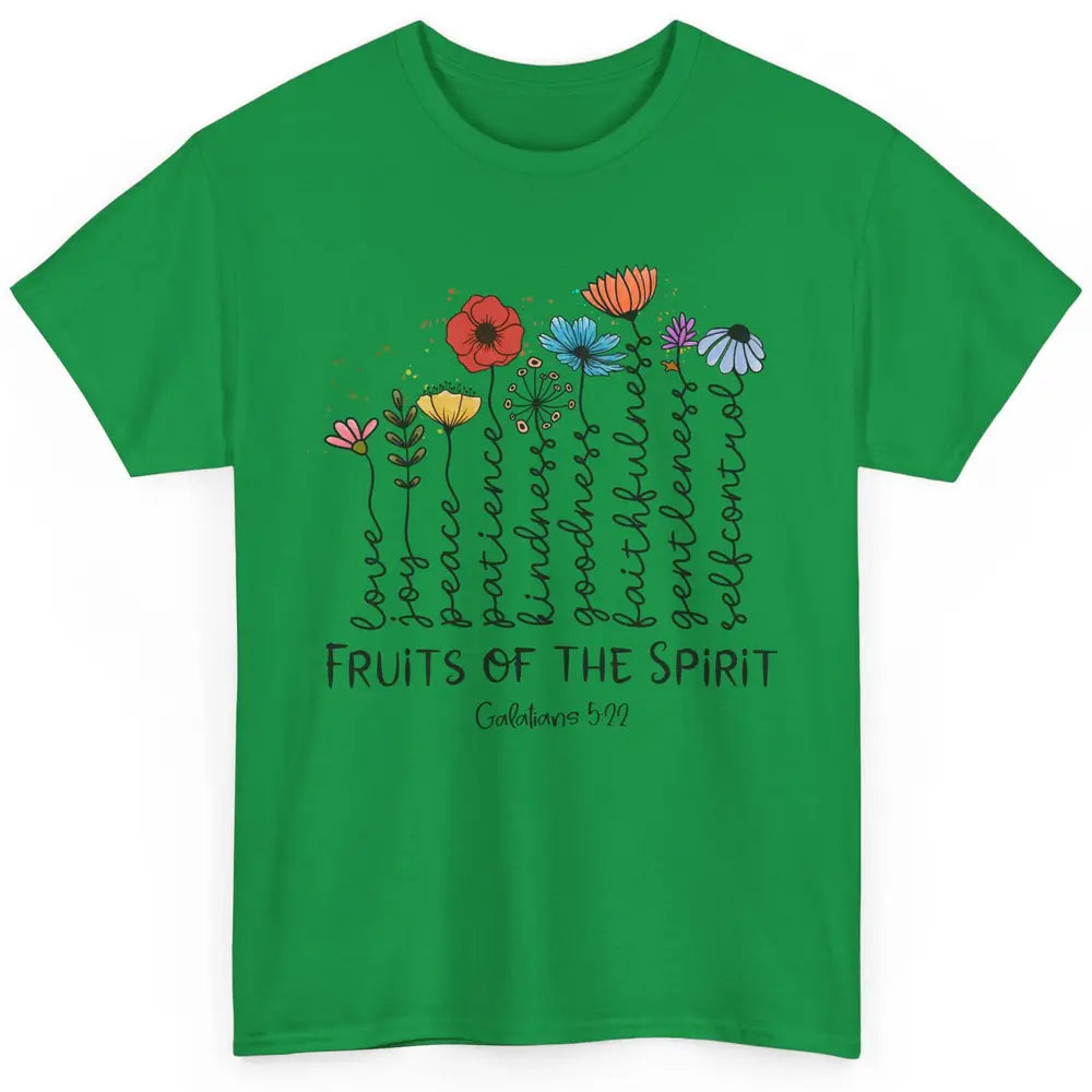 Flower Christian Fruits Of The Spirit Bible Verse Religious Classic Unisex T-Shirt