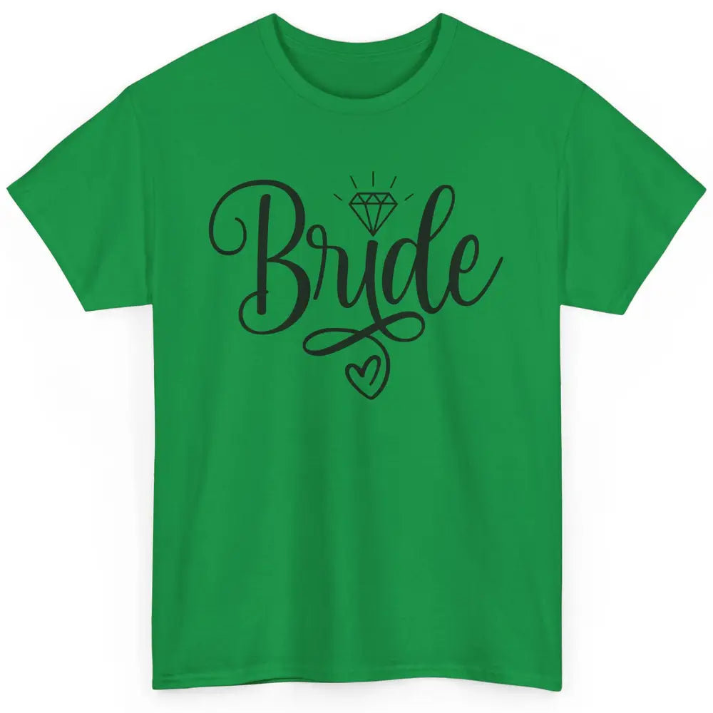 Bride To Be Wedding Ring Future Mrs. Engagement Bachelorette Classic Unisex T-Shirt