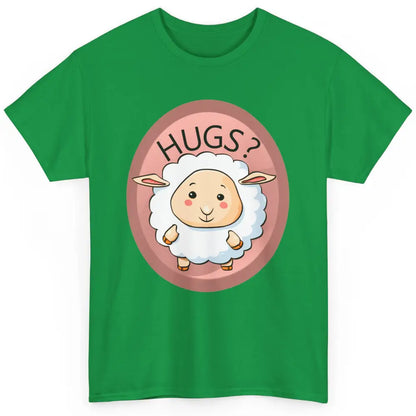 Cute Hugs Baby Sheep Shepherd Lamb Farm Animal Farmer Kawaii Classic Unisex T-Shirt