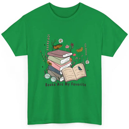 Vintage Books Are My Favorite Floral Bookish Reading Retro Classic Unisex T-Shirt